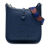 Hermès AB Hermès Blue Dark Blue Calf Leather Clemence Flipperball Strap Evelyne TPM France