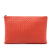 Bottega Veneta B Bottega Veneta Orange Red Orange Nappa Leather Leather Nappa Intrecciato Clutch Italy