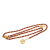 Chanel AB Chanel Gold with Red Dark Red Gold Plated Metal Leather Woven Medallion Chain Belt France