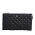 Chanel AB Chanel Black Caviar Leather Leather CC Quilted Caviar Toiletry Pouch France