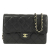 Chanel AB Chanel Black Caviar Leather Leather Classic Caviar Flap Wallet on Chain Italy