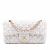 Chanel Classic Single Flap Tweed Matelassè Crossbody Pink