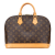 Louis Vuitton B Louis Vuitton Brown Monogram Canvas Fabric Monogram Alma PM France