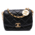 Chanel AB Chanel Black Lambskin Leather Leather Small Quilted Lambskin CC Coin Flap Italy