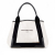 Balenciaga B Balenciaga White Canvas Fabric Navy Cabas Tote S Italy