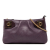 Ferragamo B Ferragamo Purple Calf Leather Gancini Chain Crossbody Italy