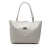 Ferragamo AB Ferragamo Gray Light Gray Calf Leather Gancio Tote Italy