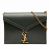 Saint Laurent B Saint Laurent Green Dark Green Calf Leather Smooth skin Monogram Cassandra Clasp Bag Italy