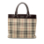Burberry B Burberry Brown Beige Canvas Fabric House Check Tote United Kingdom