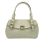 Ferragamo AB Ferragamo White Calf Leather Gancini Handbag Italy