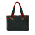 Gucci AB Gucci Black Denim Fabric Web Tote Italy