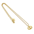 Christian Dior B Dior Gold Gold Plated Metal CD Logo Pendant Necklace France