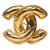 Chanel B Chanel Gold Gold Plated Metal CC Quilted Brooch France