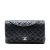 Chanel B Chanel Black Lambskin Leather Leather Jumbo Classic Lambskin Double Flap France