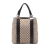 Gucci AB Gucci Brown Beige Canvas Fabric Large GG Bamboo Libeccio Tote Italy