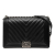 Chanel AB Chanel Black Lambskin Leather Leather Medium Chevron Lambskin Boy Flap Italy