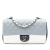 Chanel AB Chanel Gray Pomice Lambskin Leather Leather Medium Classic Tricolor Lambskin Single Flap Italy