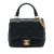 Chanel AB Chanel Black Caviar Leather Leather Mini Quilted Caviar Top Handle Flap Italy
