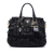 Prada AB Prada Black Nylon Fabric Tessuto Gaufre Satchel Italy