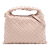 Bottega Veneta AB Bottega Veneta Pink Light Pink Calf Leather Mini skin Intrecciato Hop Satchel Italy