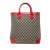Gucci B Gucci Gray Canvas Fabric GG Tote Italy