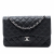 Chanel Classic Double Flap Jumbo Matelassè Caviar Leather Flap Handbag Black