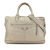 Balenciaga Gray Light Gray Lambskin Leather Leather Lambskin Motocross Classic Bridge Satchel Italy