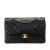 Chanel B Chanel Black Lambskin Leather Leather Medium Classic Lambskin Double Flap France