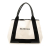 Balenciaga B Balenciaga White Canvas Fabric Navy Cabas Tote S Italy