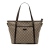 Gucci B Gucci Brown Beige Coated Canvas Fabric GG Supreme Joy Convertible Tote Italy