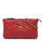 Gucci B Gucci Red Calf Leather Mini GG Marmont Matelasse Wallet On Chain Italy