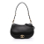 Valentino AB Valentino Black Calf Leather Medium Ohval Flap Bag Italy