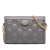 Gucci AB Gucci Gray Calf Leather Small GG Marmont Matelasse Ophidia Chain Bag Italy