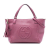 Gucci B Gucci Purple Calf Leather Small Pebbled Soho Cellarius Satchel Italy