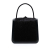 Celine B Celine Black Pony Hair Natural Material Leather Trimmed Acrylic Top Handle Bag Italy