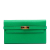 Hermès AB Hermès Green Calf Leather Epsom Kelly Longue Wallet France
