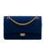 Chanel AB Chanel Blue Dark Blue Cotton Fabric Quilted Jersey Reissue 2.55 Double Flap 226 France