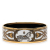 Hermès AB Hermès White with Gold Enamel Other Wide Grand Apparat Bangle France