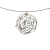 Chanel AB Chanel Silver SV925 / Sterling Silver Metal Sterling Silver Camellia Cutout Pendant Choker France