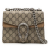 Gucci AB Gucci Brown Beige Coated Canvas Fabric Small GG Supreme Dionysus Crossbody Italy