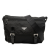 Prada B Prada Black Nylon Fabric Tessuto Zip Double Buckle Messenger Bag Italy