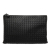 Bottega Veneta AB Bottega Veneta Black Nappa Leather Leather Nappa Intrecciato Clutch Italy