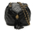 Chanel B Chanel Black Lambskin Leather Leather Quilted Lambskin Tassel Flap Crossbody Italy