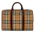 Burberry AB Burberry Brown Beige Canvas Fabric Haymarket Check Business Bag United Kingdom