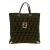 Fendi B Fendi Brown Canvas Fabric Zucca Tote Italy