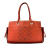 Loewe AB LOEWE Orange Dark Orange Calf Leather Perforated Anagram Tote Spain