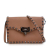 Valentino AB Valentino Brown Light Brown Calf Leather Mini Rockstud Flap Crossbody Italy