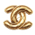Chanel AB Chanel Gold Gold Plated Metal CC Quilted Brooch France
