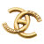 Chanel AB Chanel Gold Gold Plated Metal CC Brooch Italy