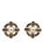 Chanel B Chanel Gold Gold Plated Metal Enamel Maltese Cross and Faux Pearl Push Back Earrings Italy